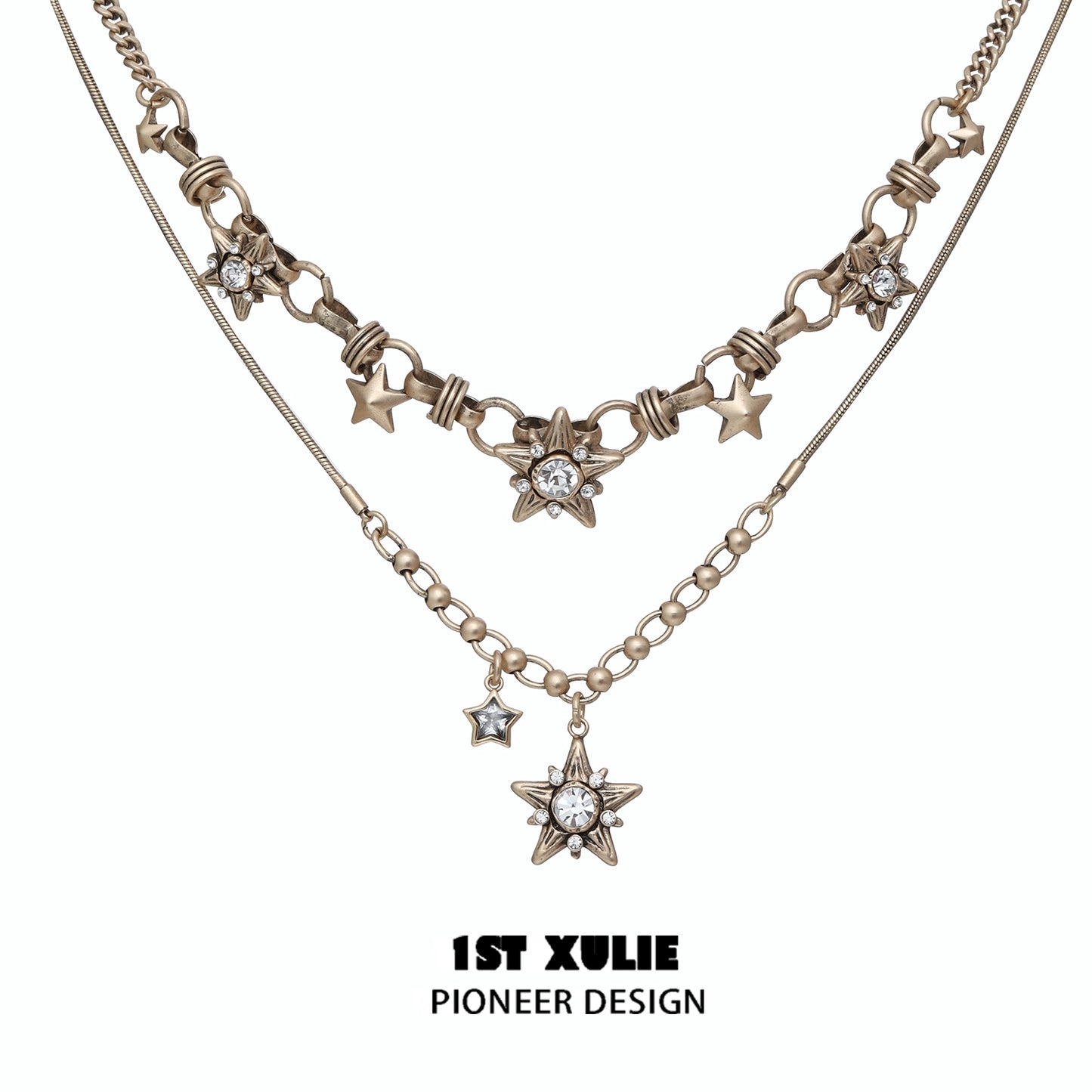 Vintage Starlight Pendant Necklace