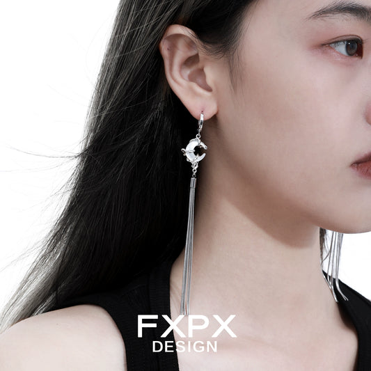 Grace Frosted Tassel Earrings