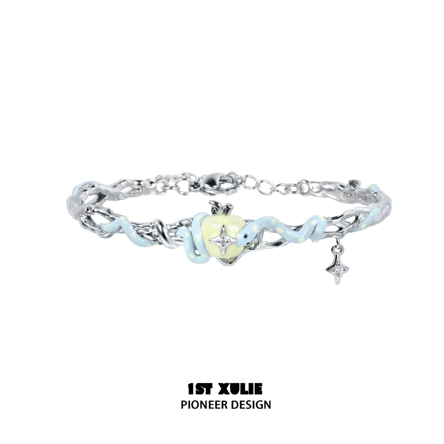 Cute Hungry Snake Apple Bracelet