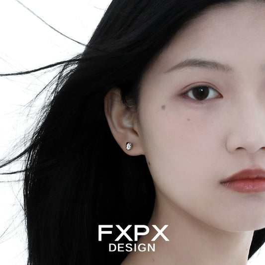 Stardust Meteorite Stud Earrings