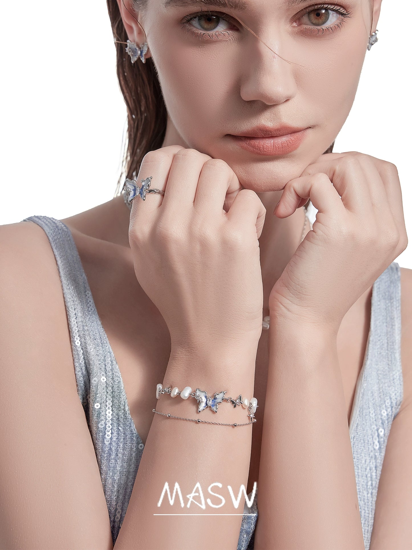 Romantic Butterfly Dance Ring