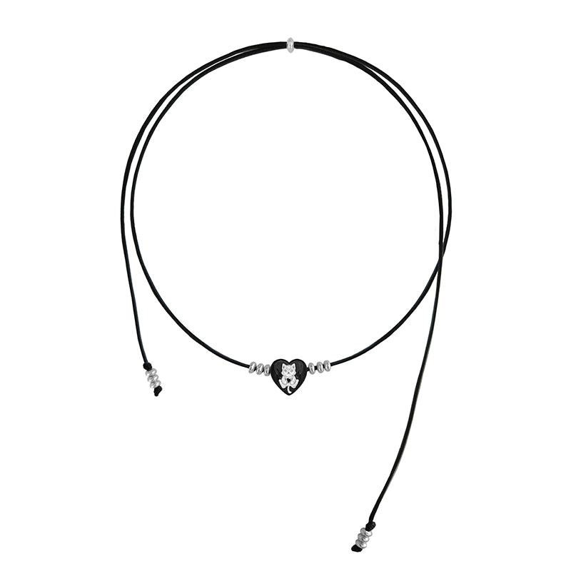 Rose & Cat Vintage Necklace