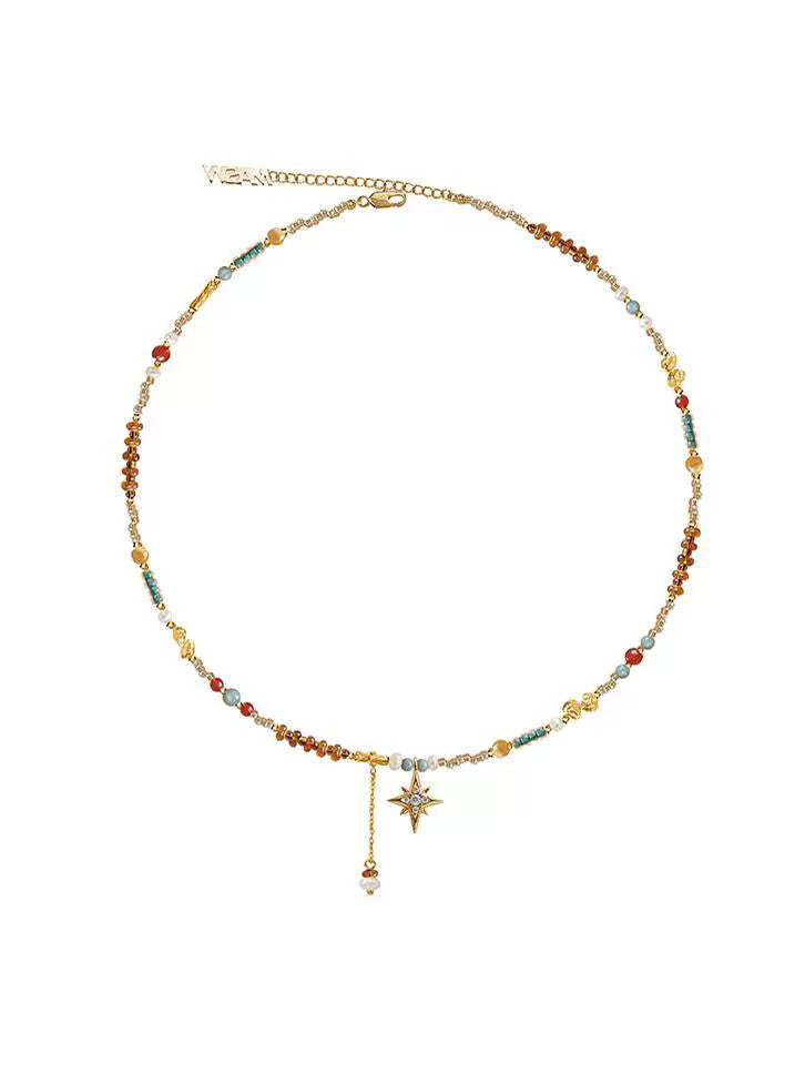 Colorful Mangstar Layered Necklace