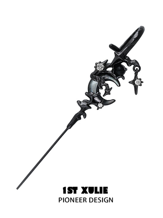 Y2K Dark Moon Ear Piercing Needle
