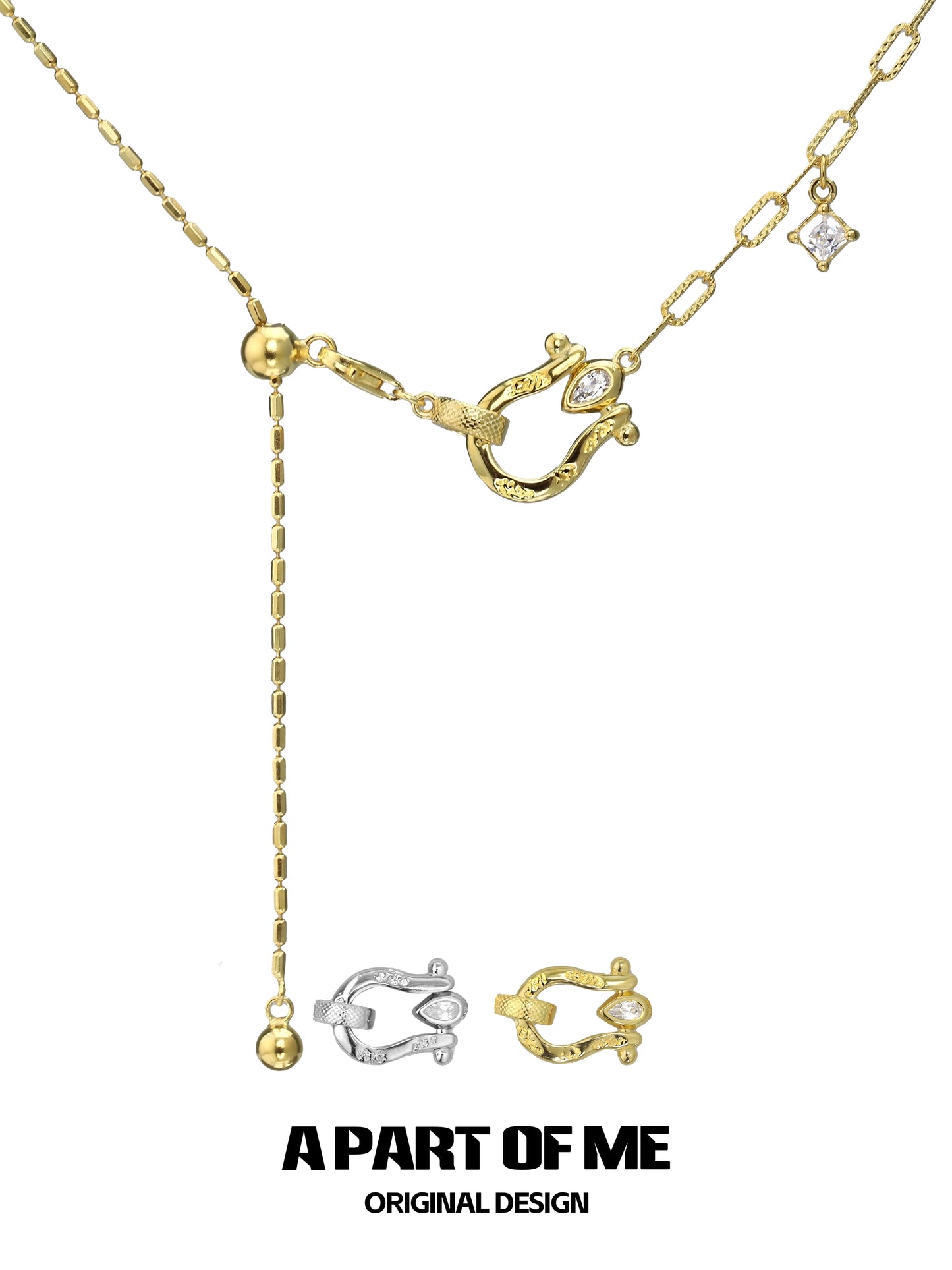 Diamond Horseshoe Collarbone Chain