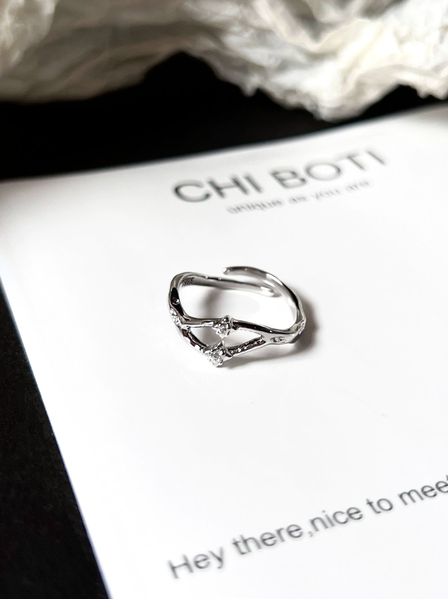 "Guardian Star" Galaxy Track Ring