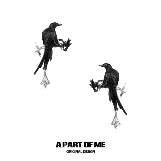 Raven Witch Gothic Ear Cuffs