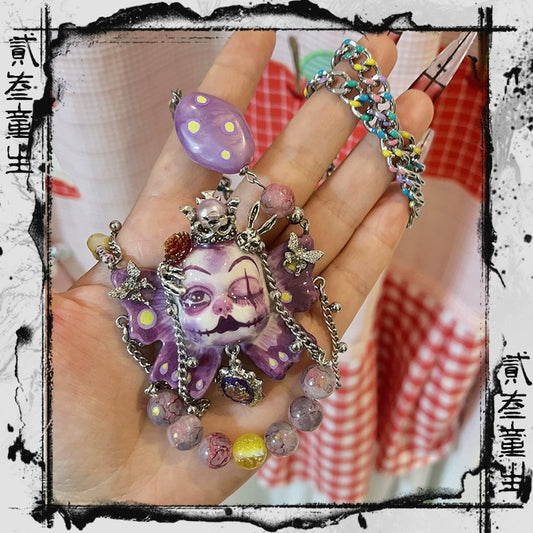 Necklaces-Ersan Tongsheng Original Handmade Necklace Female Niche Design High Sense Sweet Cool Spice Girl Clavicle Chain New