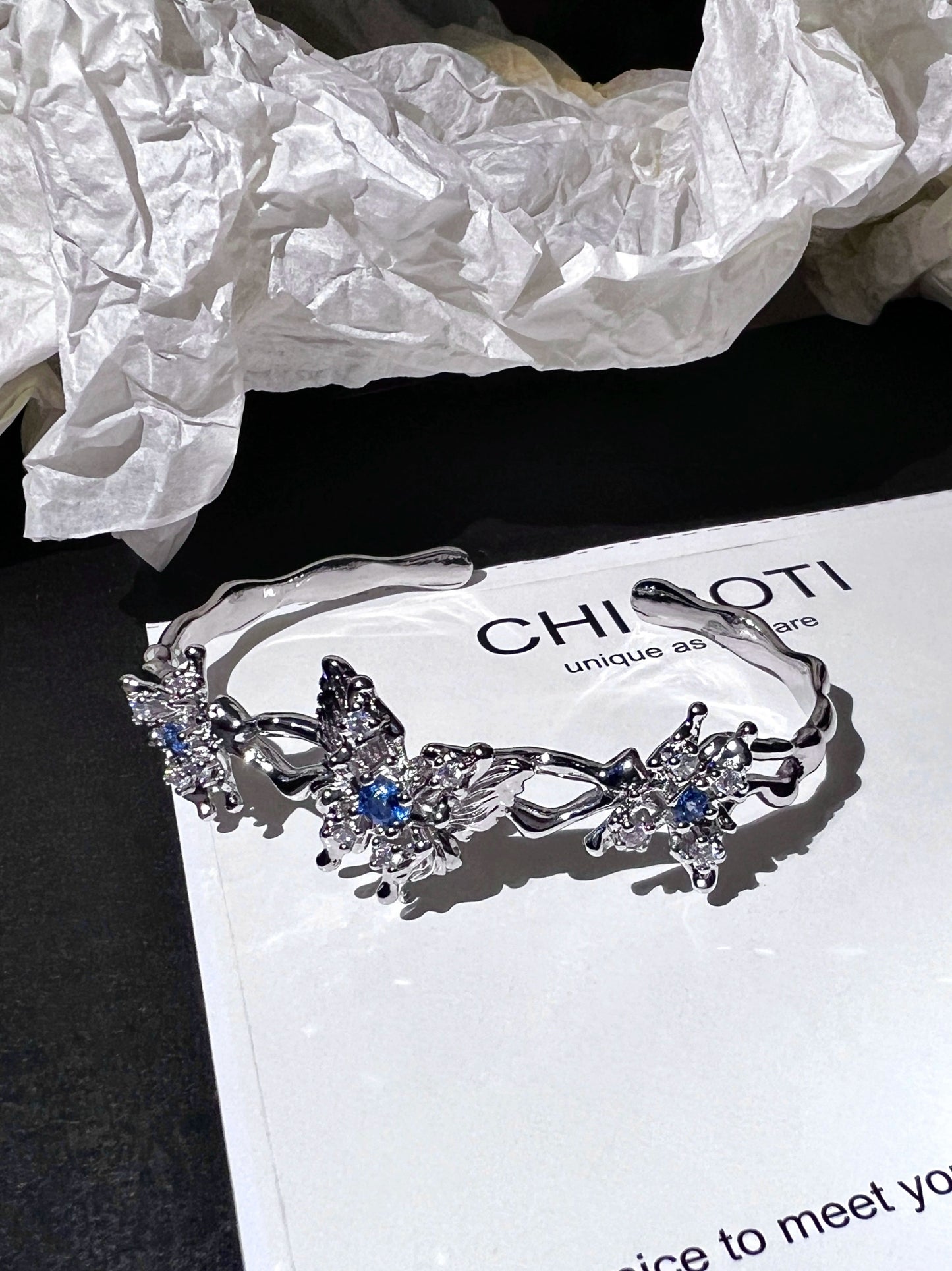 "Dream Butterfly" Zircon Bracelet