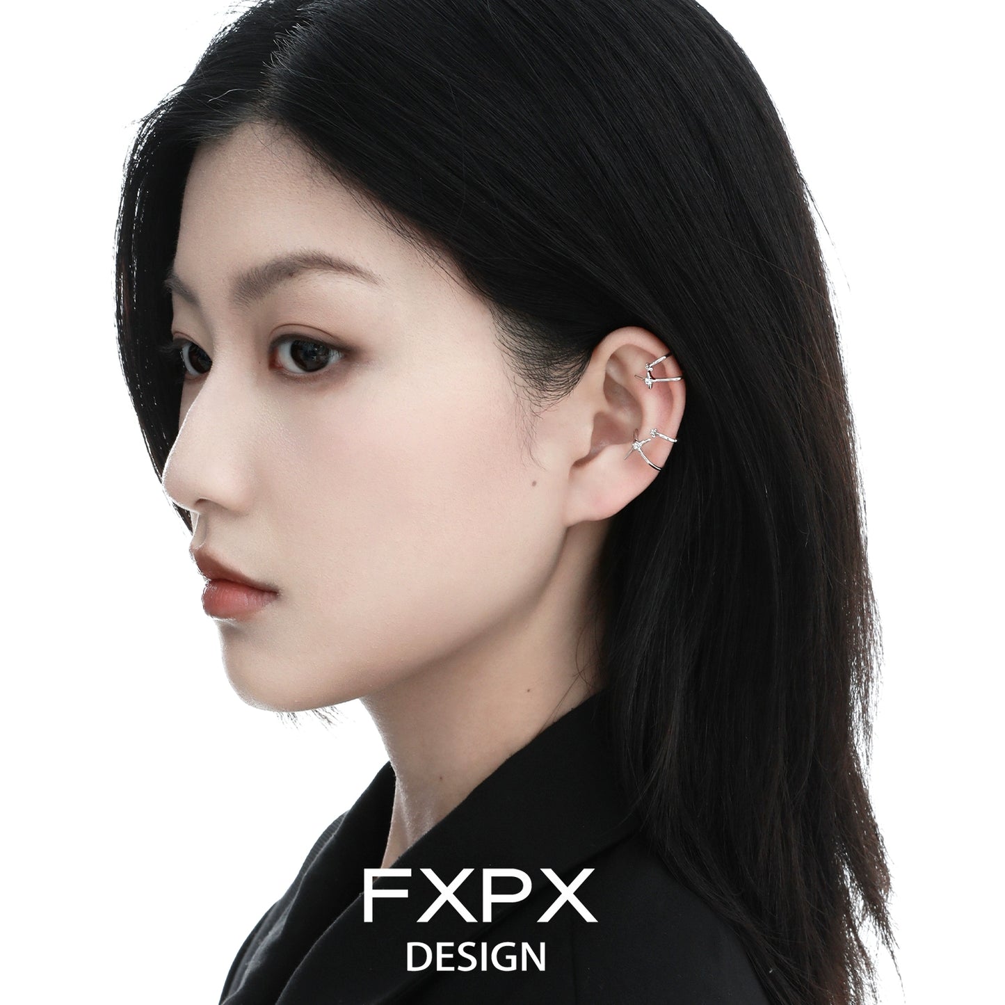 Geometric Starrail Orbit Ear Clip