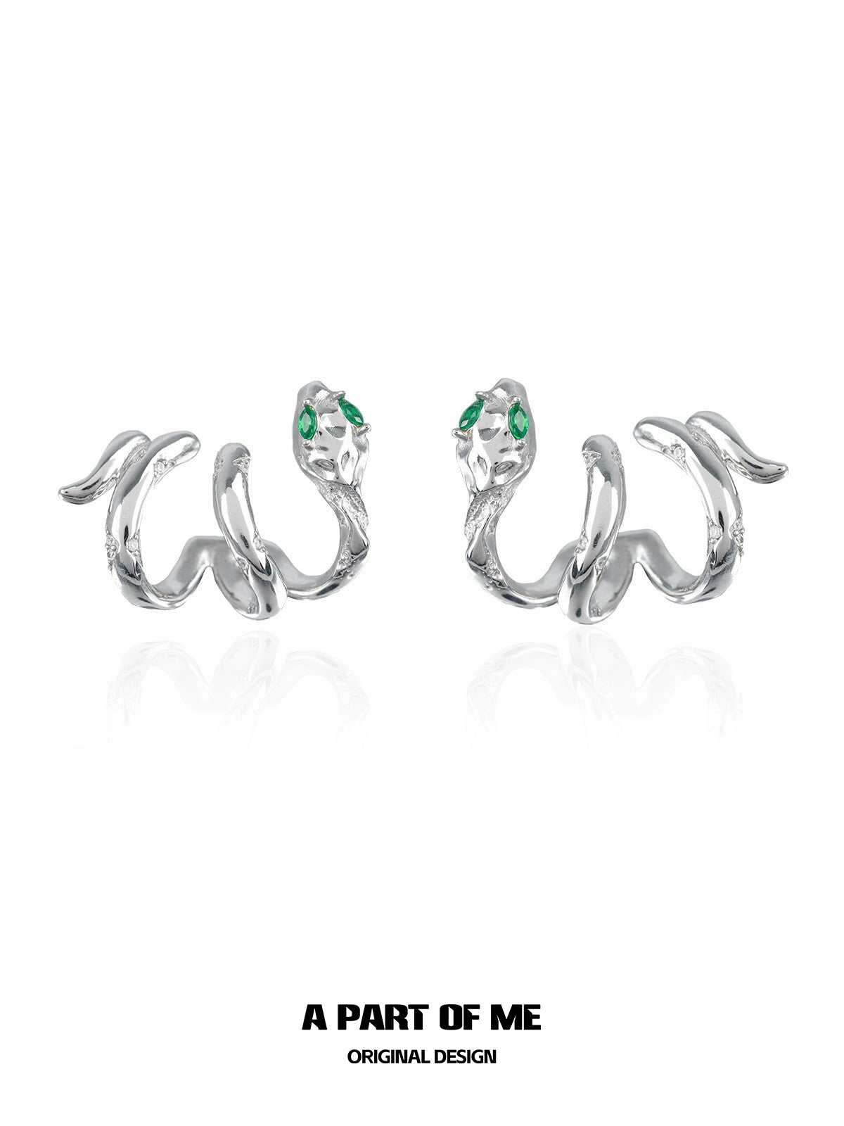 Slytherin Snake Wrap Earrings