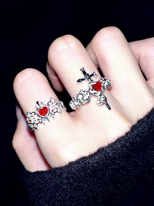 "Rose Knight" Gothic Ring