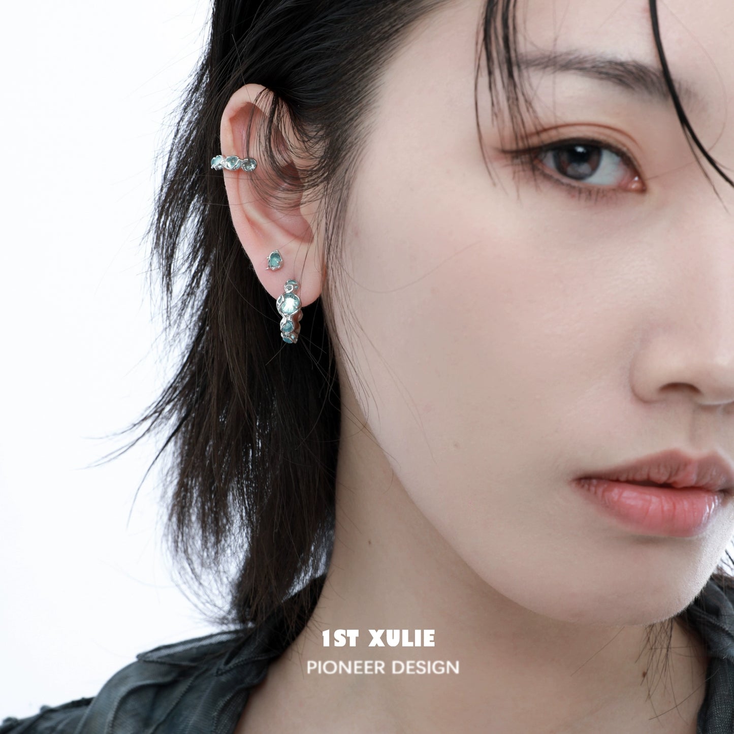 Ocean Tidal Blue Earrings