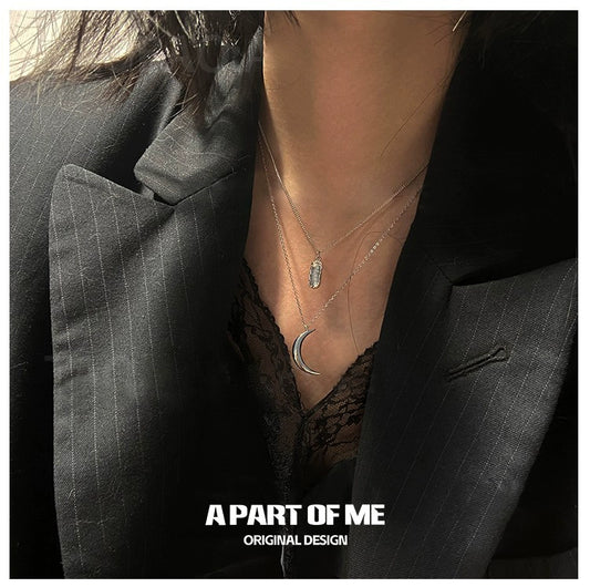 Industrial Tinfoil Texture Necklace