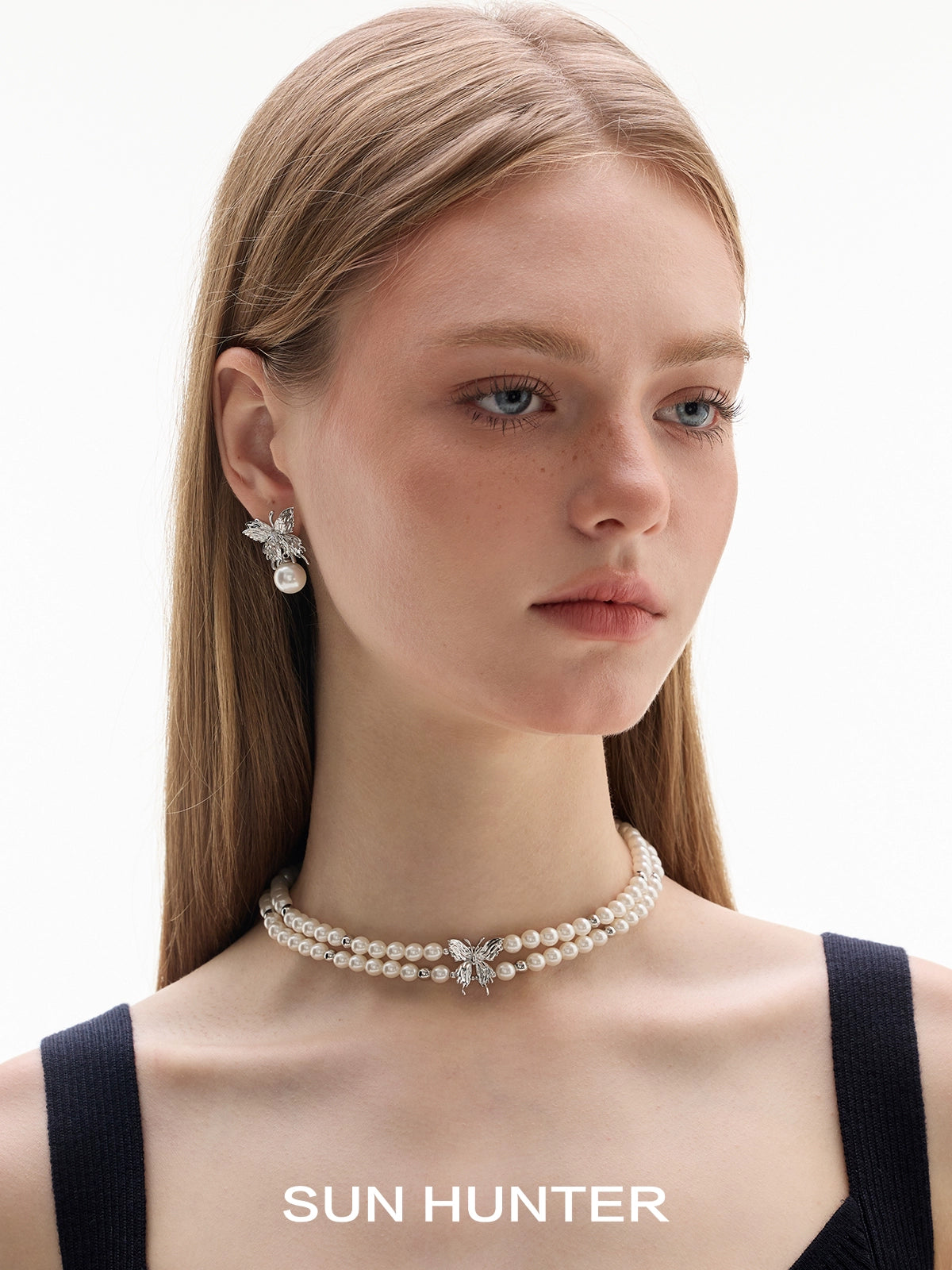Lucky Butterfly Pearl Earrings