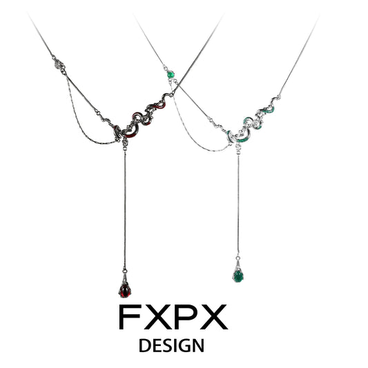 Gothic Enchantress Snake Curse Necklace