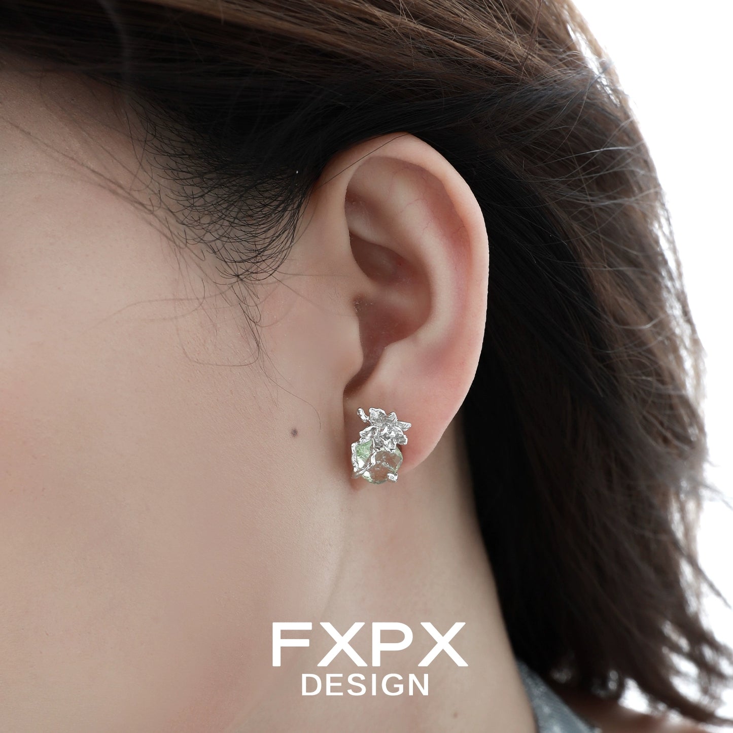 Jasmine Green Zircon Earrings