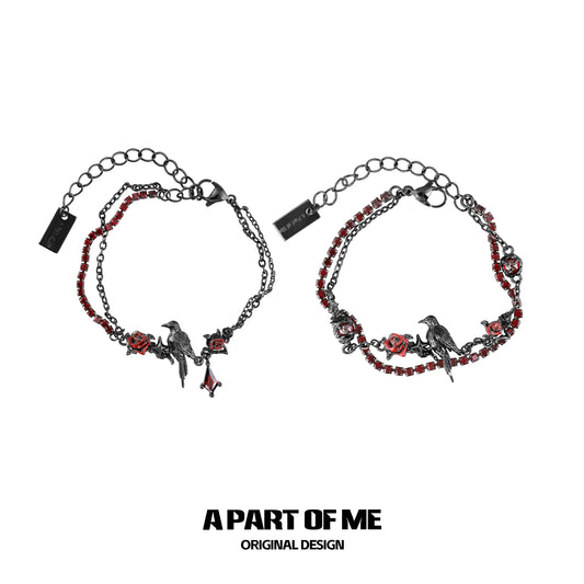 Y2K Cool Crow Bracelet