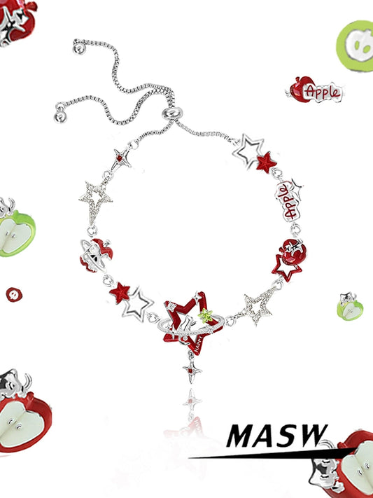 Sweet Apple & Star Bracelet