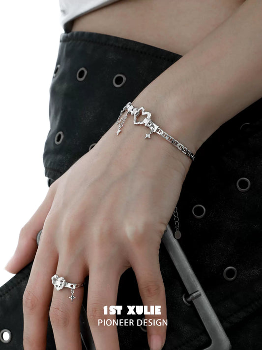 Eternal Love Heart Silver Bracelet