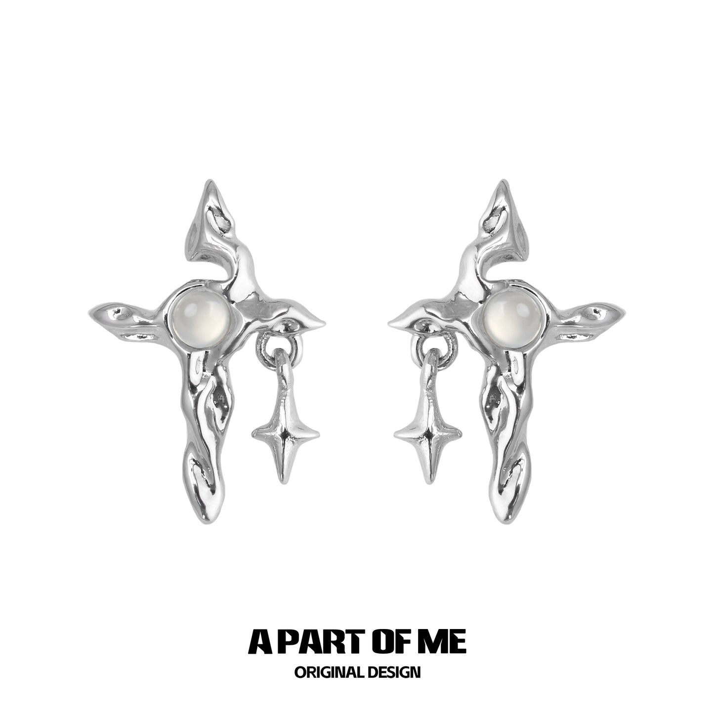 Baima Star Cross Cool Earrings