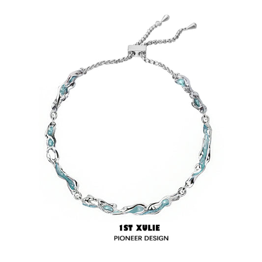 Delicate Ocean Tide Blue Bracelet