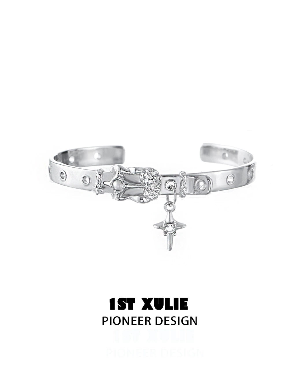 Y2K Belt Design Starlight Silver Bracelet