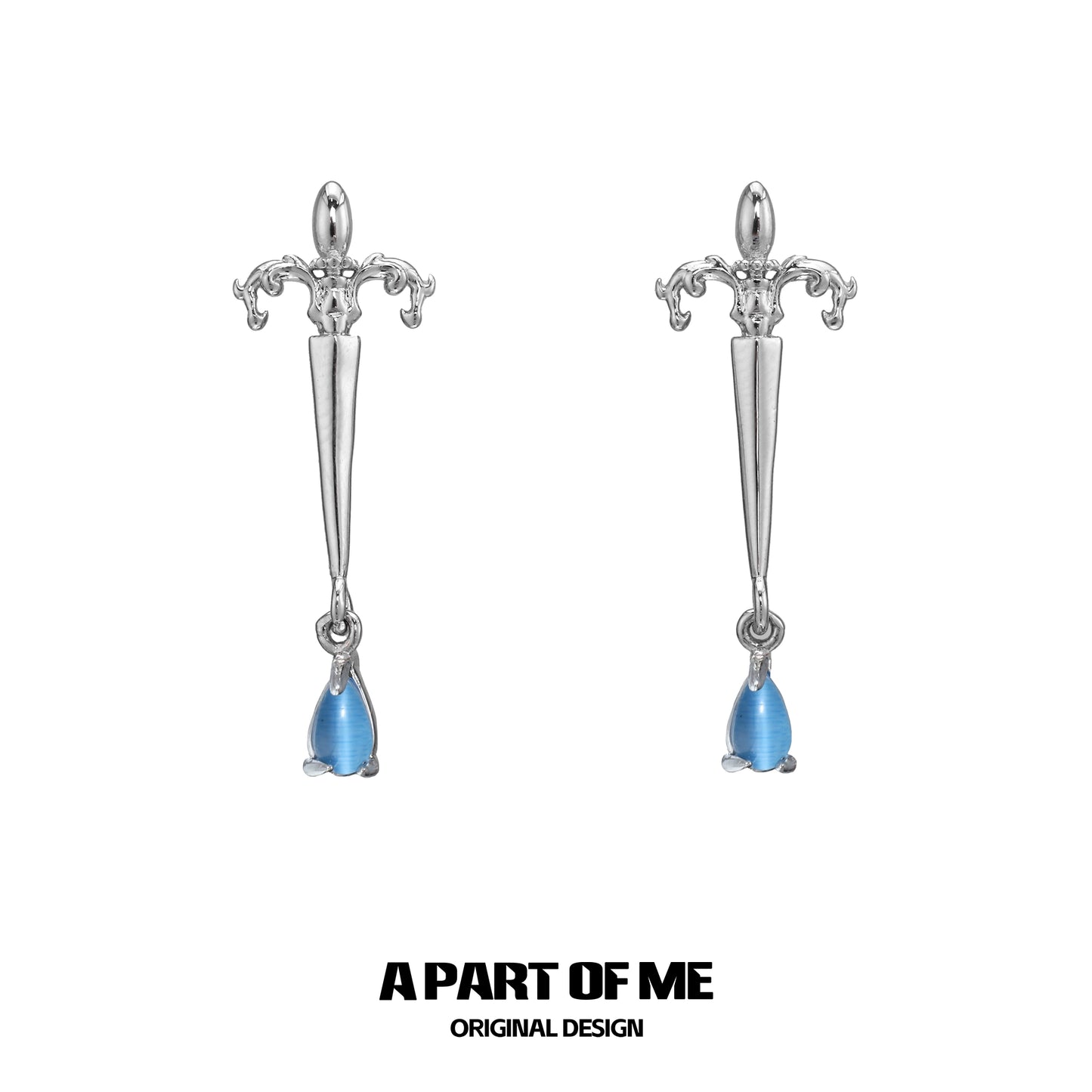 God’s Cry Silver Earrings