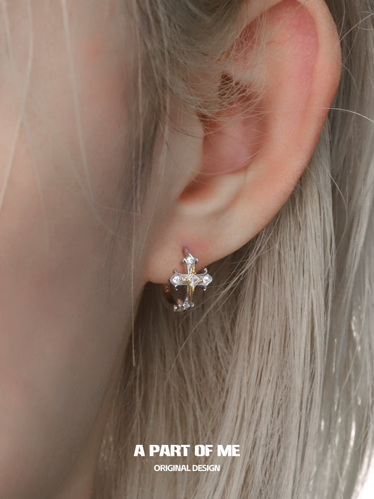 Holy Light Cross Earrings