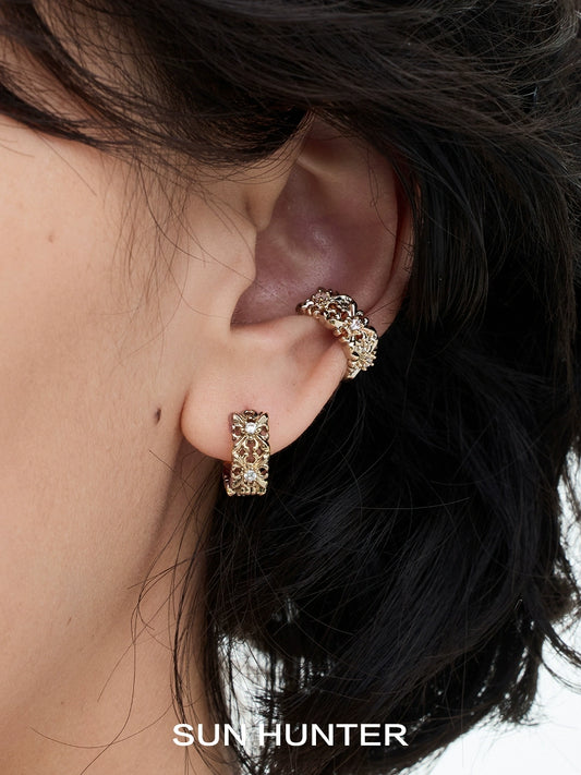 Vintage Iris Ear Cuff