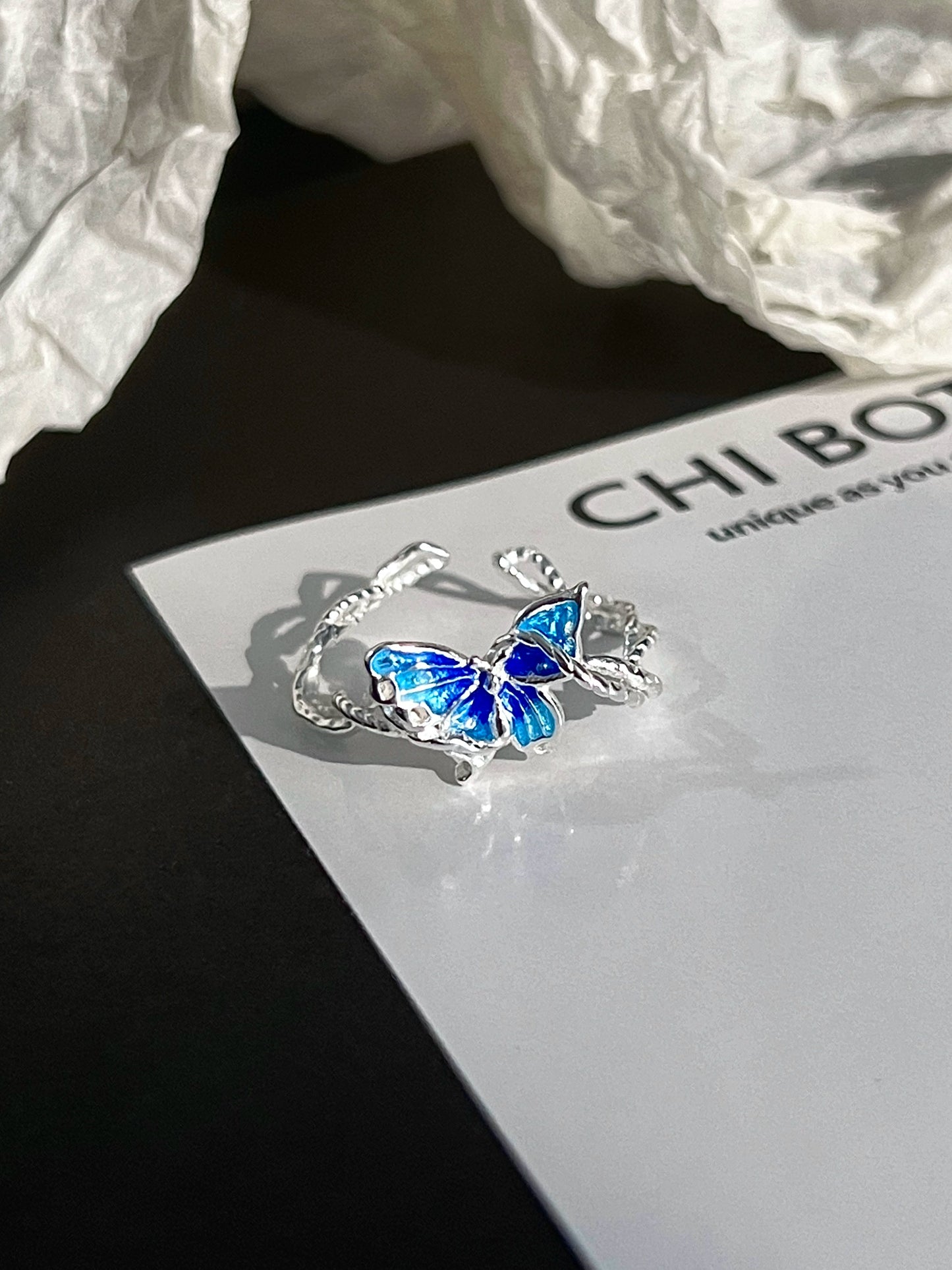"Free Verse" Butterfly Ring