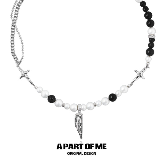 Rebel Pearl Edgy Necklace
