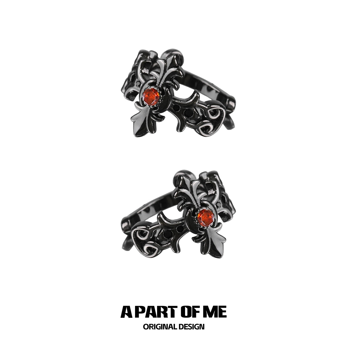 Dark Glory Y2K Cross Ear Cuff