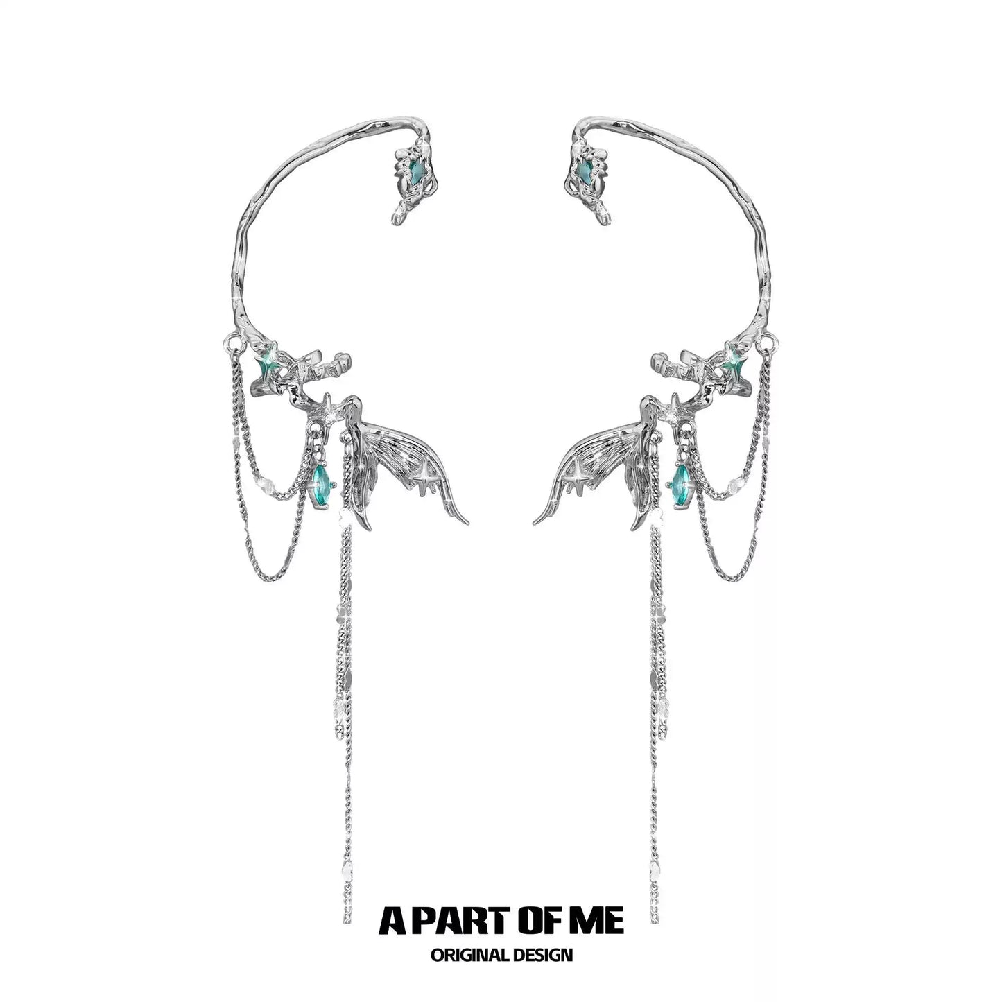 Fishtail Tassel Ear Cuffs