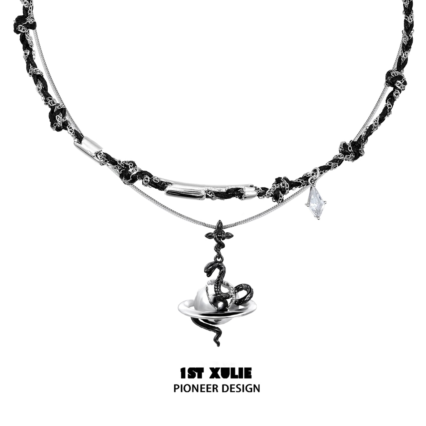 Dark Seduction Snake Necklace