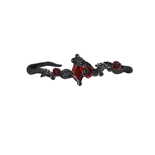 Evil Snake & Rose Bracelet