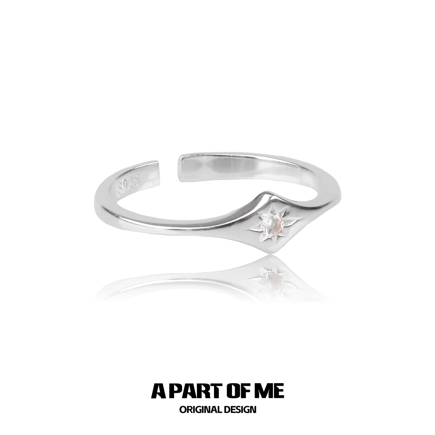 Minimalist Lotus Silver Ring