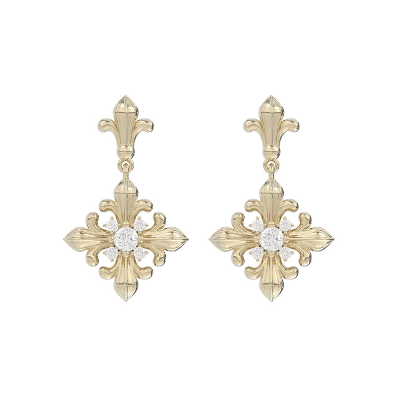 Iris Petal Maillard Earrings