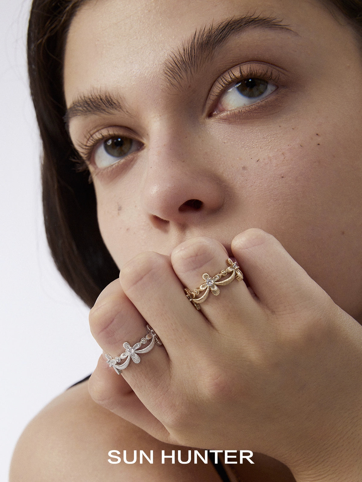 Life Pact Shimmer Cross Ring