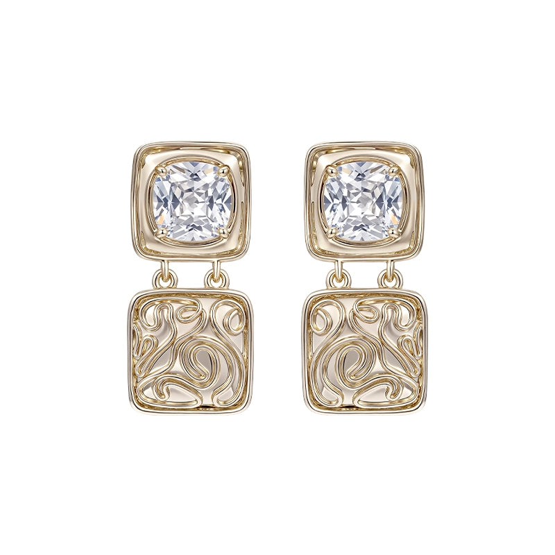 Vintage Maillard Coin Earrings