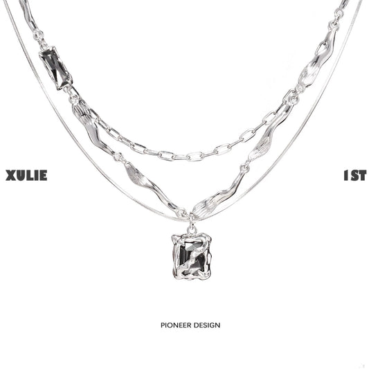 Y2K Frost Gem Cool Necklace