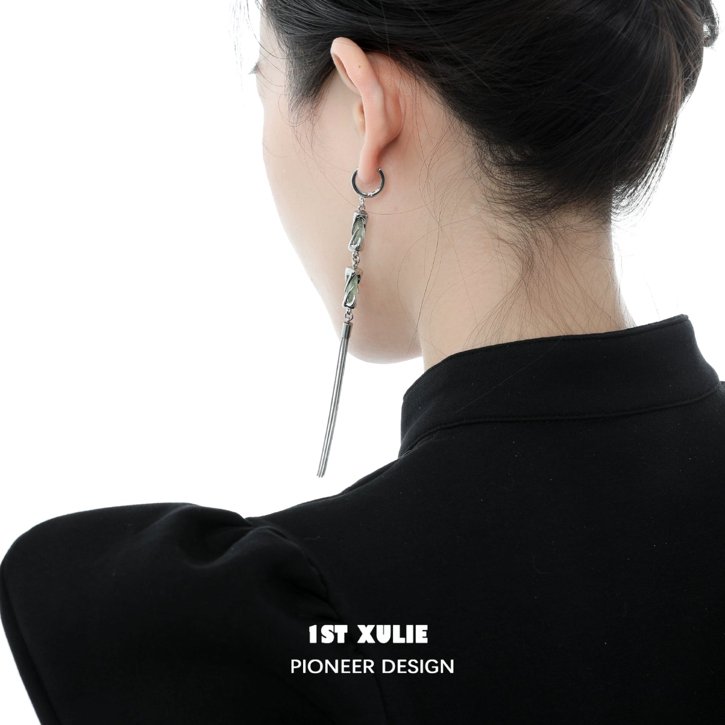 Elegance Jade Tassel Earrings