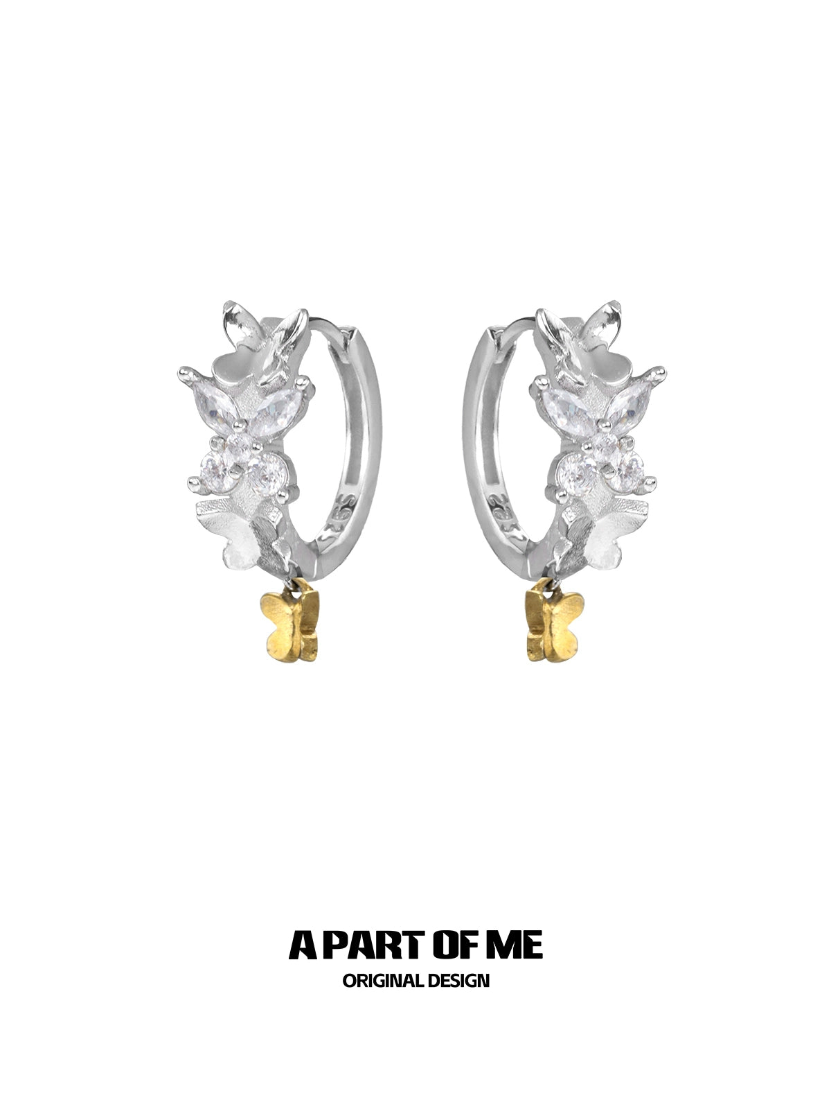 Kingdee Butterfly Diamond Earrings