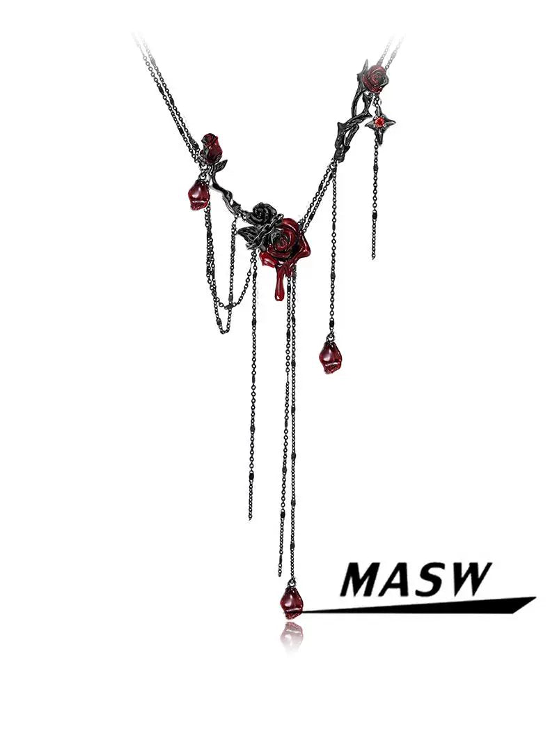 Spice Girl Rose Collarbone Chain