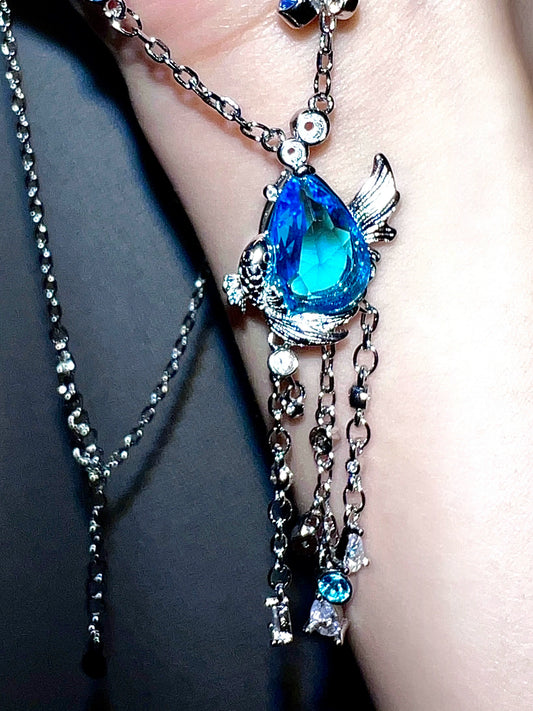 "Poseidon" Fishtail Necklace