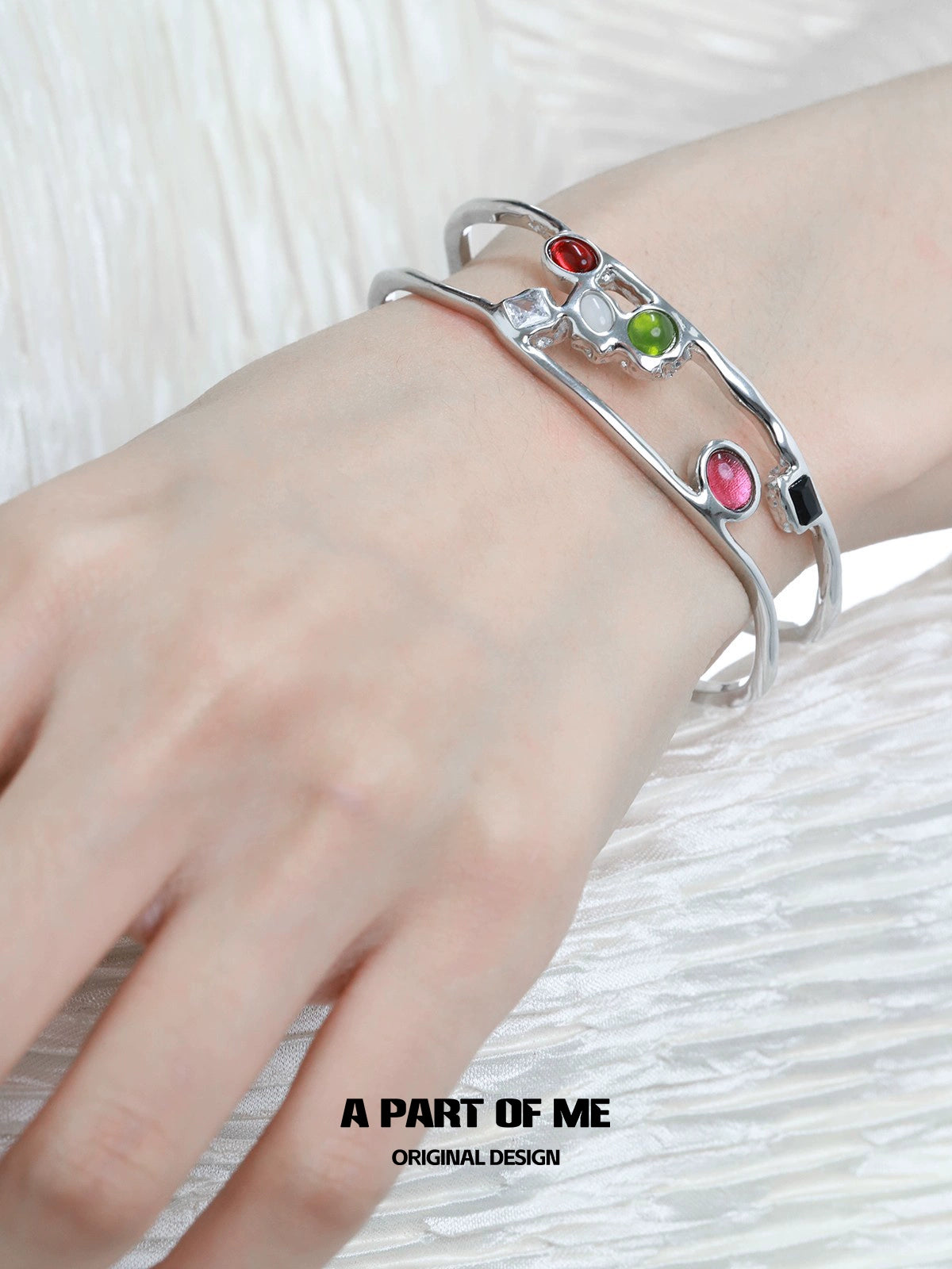 Lucky Agate Diamond Bracelet