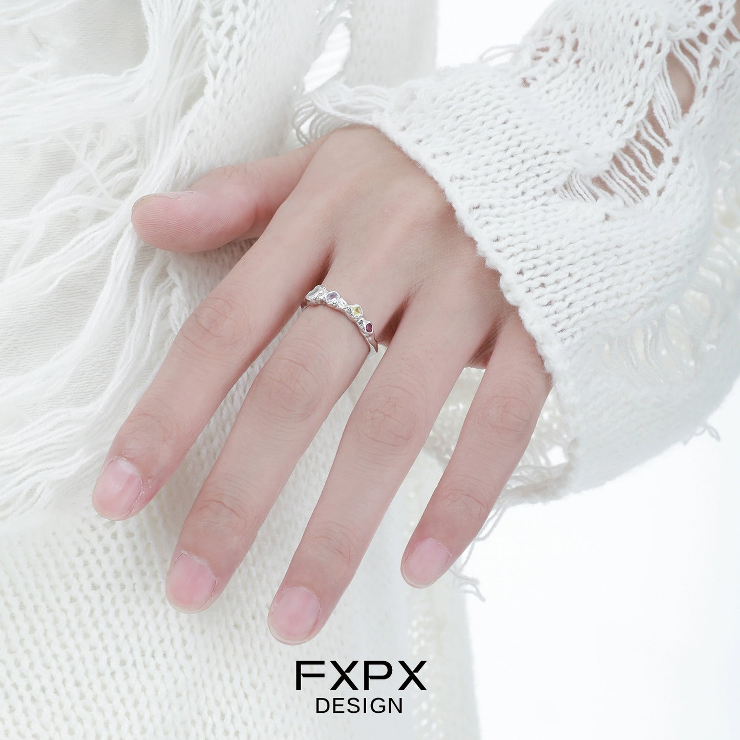 Dopamine Colored Zircon Ring