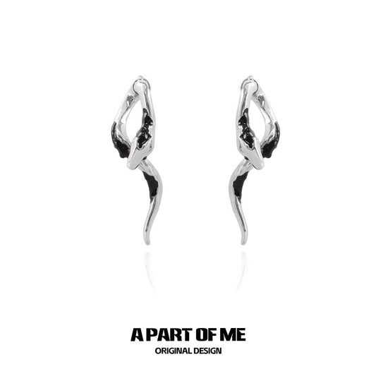 Mystic Ice Snake Earrings