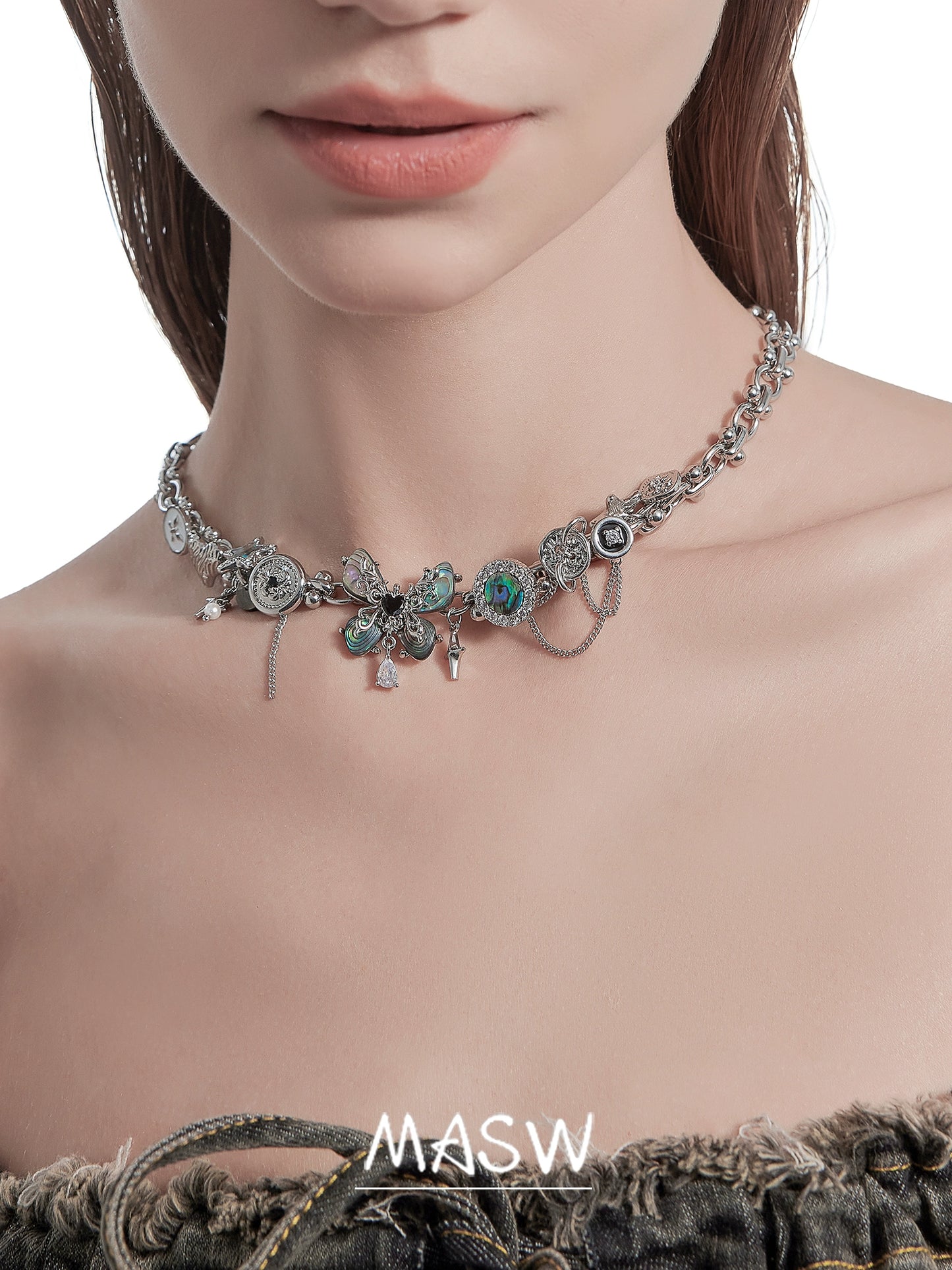 Dream Shell Butterfly Necklace