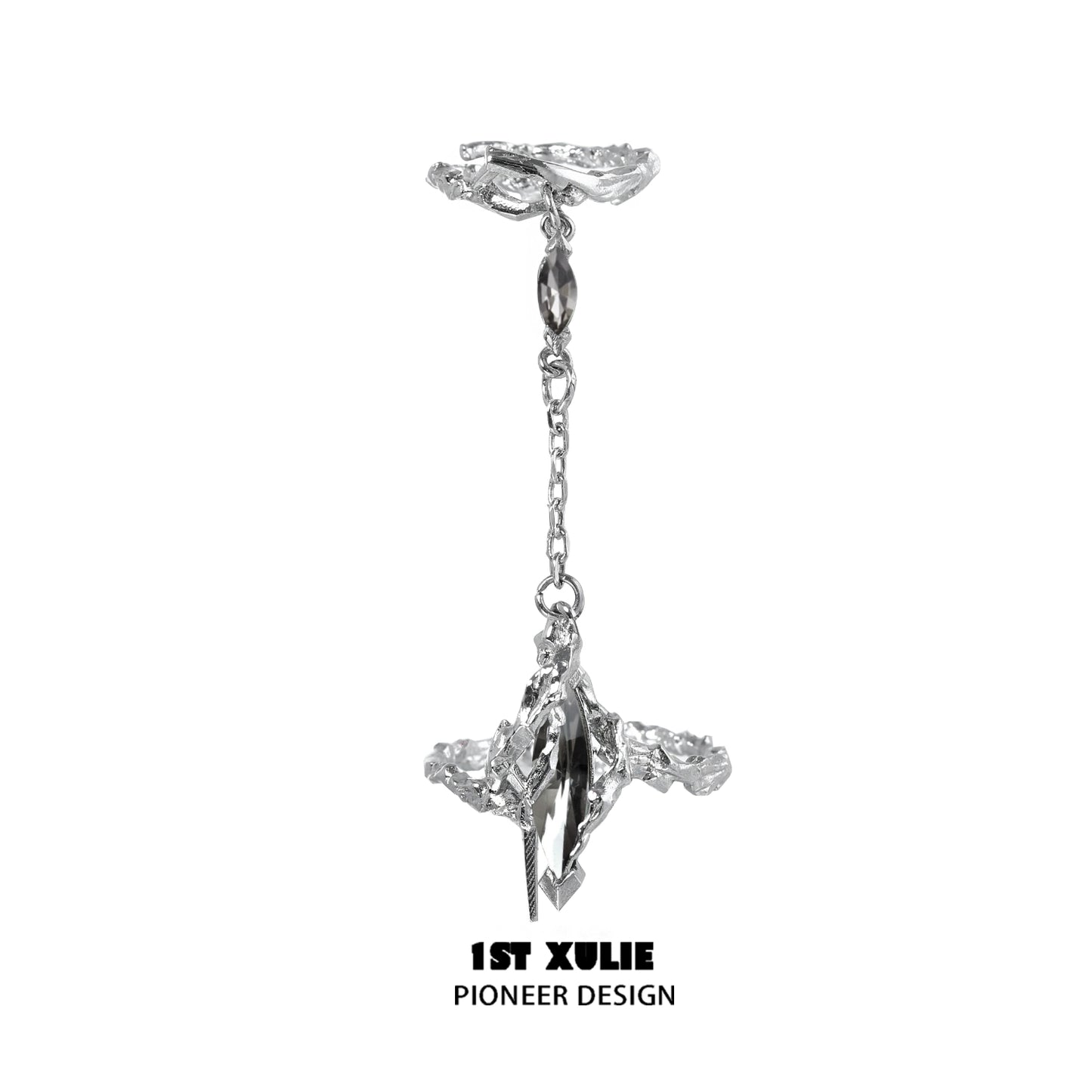 Y2K Punk Dream Core Silver Ring